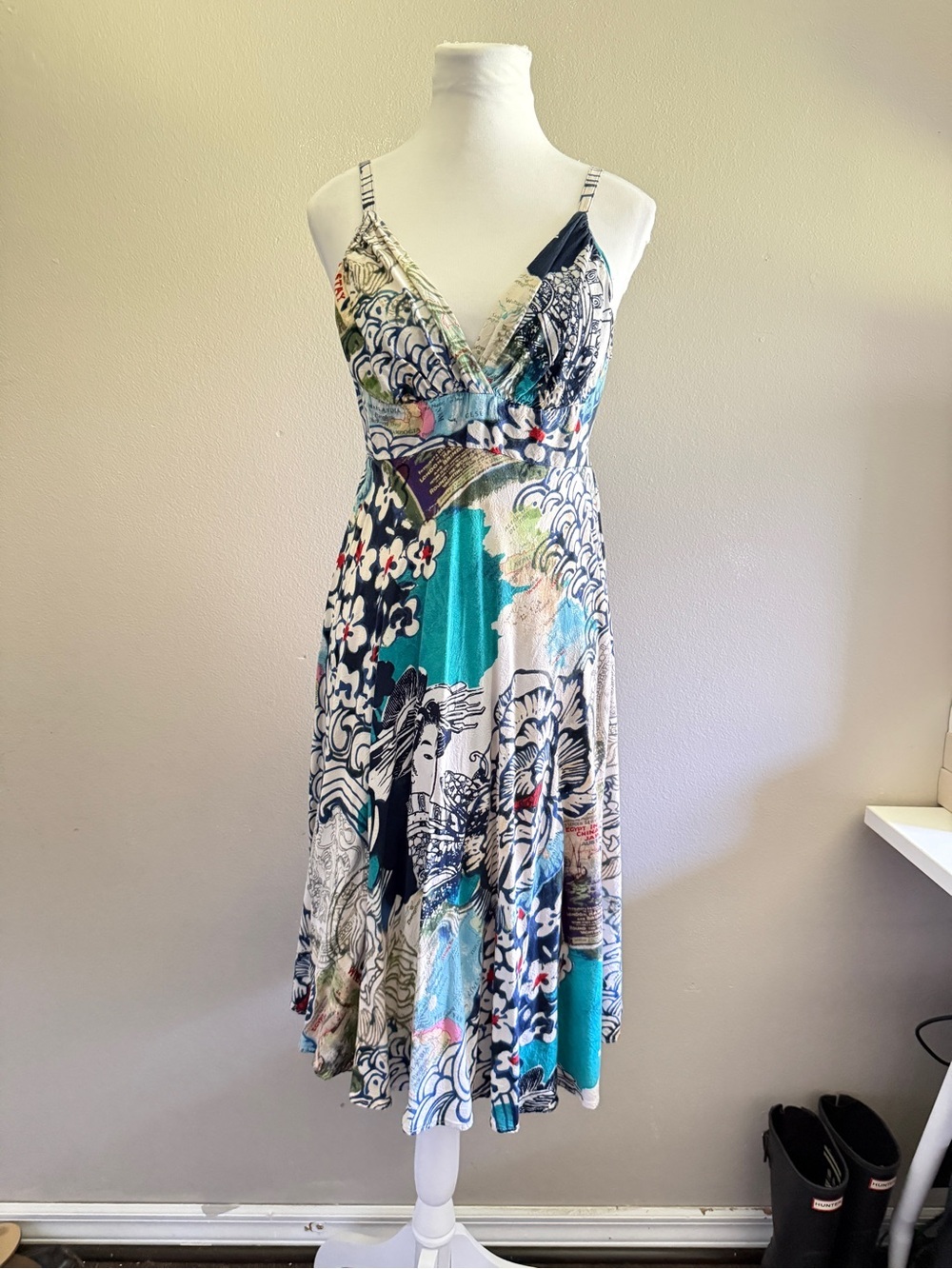 Jams World Orient Express Midi Dress Large, please read